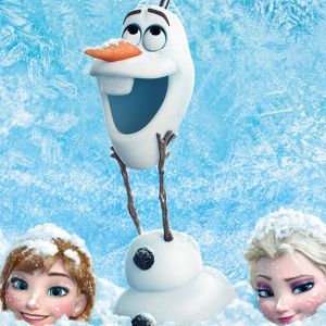 Personagens de Frozen - Olaf, Anna, Elsa