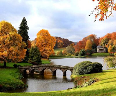 Paisagem de Outono com Ponte
