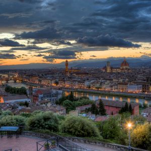 Panorama de Florença ao Pôr do Sol