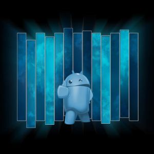 Arte do Personagem Android Azul