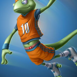 Personagem Lagarto de Basquete