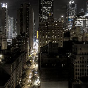 Panorama Noturno da Cidade