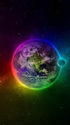 Terra Colorida no Espaço
