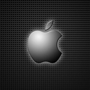 Logotipo da Apple em Fundo Escuro