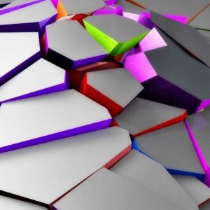 Design Abstrato Geométrico Colorido