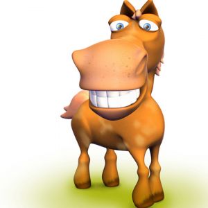 Cavalo Cartoon Engraçado