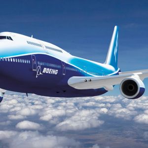 Avião Boeing em Voo