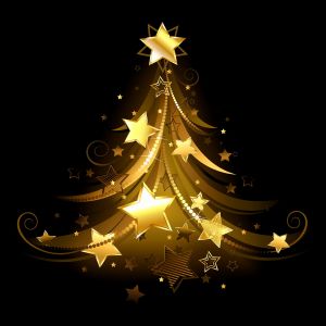 Árvore de Natal Dourada