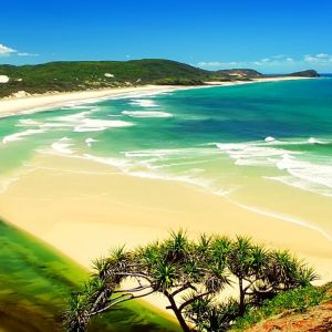 Deslumbrante Vista de Praia Tropical