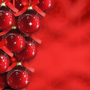 Enfeites de Natal Vermelhos