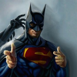 Arte de Batman e Superman