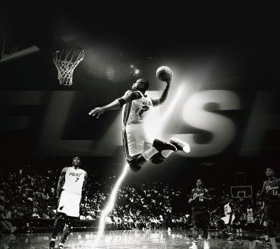 Ação de Enterrada no Basquete