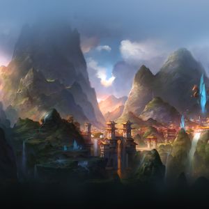 Paisagem Montanhosa Fantástica