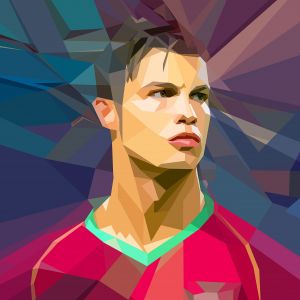 Arte Abstrato de Cristiano Ronaldo