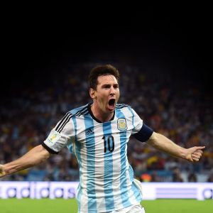 Celebração de Lionel Messi