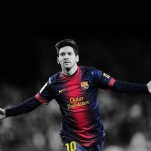 Celebração de Lionel Messi