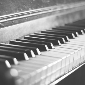Teclas de Piano em Close-Up