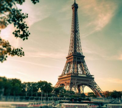 Torre Eiffel ao Pôr do Sol