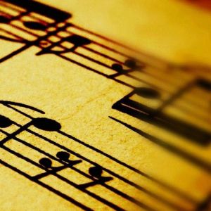 Notas Musicais em Partitura