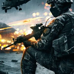 Soldado Militar em Ação