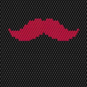 Design de Bigode Pixelado