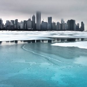 Reflexo do Skyline de Chicago