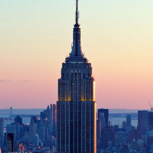 Empire State Building ao pôr do sol