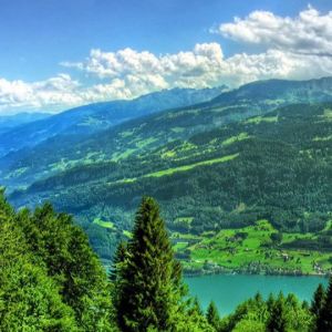 Deslumbrante paisagem montanhosa