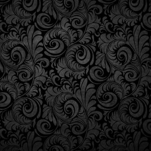 Padrão Floral Preto Elegante