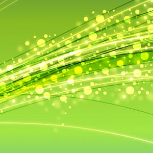Design Abstrato Verde Vibrante