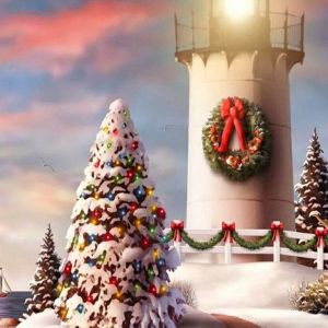 Farol e Árvore de Natal