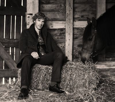 Homem Estiloso com Cavalo