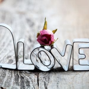 Decoração de Amor e Rosa