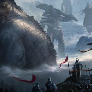 Batalha Épica de Fantasia com Gigantes