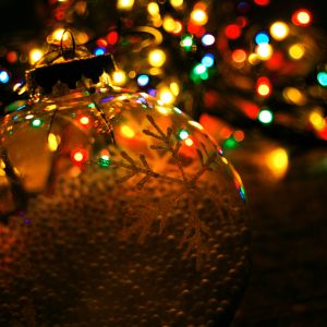 Enfeite de Natal com Luzes