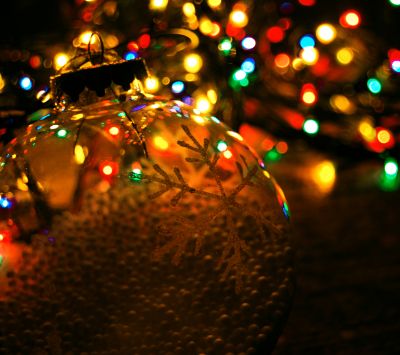 Enfeite de Natal com Luzes