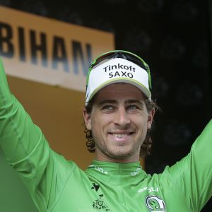 Peter Sagan Celebração da Camisa Verde