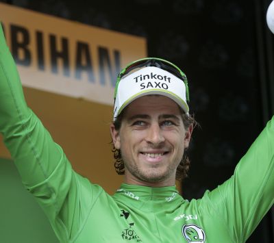 Peter Sagan Celebração da Camisa Verde