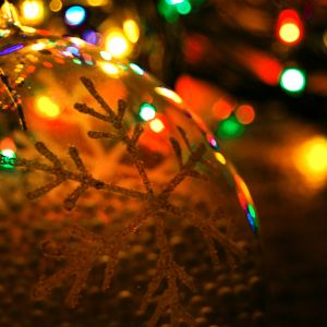 Ornamento de Natal com Luzes