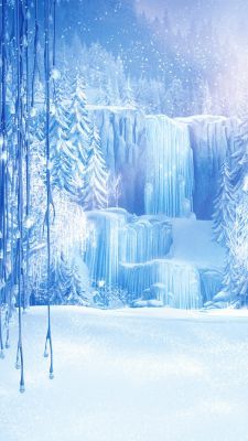 Cascata de Inverno Encantadora