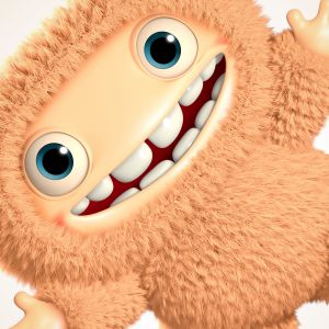 Monstro de Desenho Animado Fofo