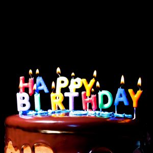 Bolo de Aniversário Colorido