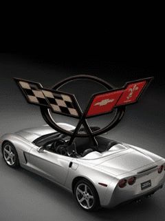 Logo e Carro Corvette C6 - wallpaper preview