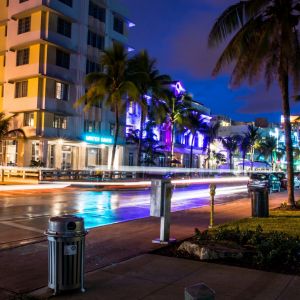 Luzes Noturnas de Miami Beach