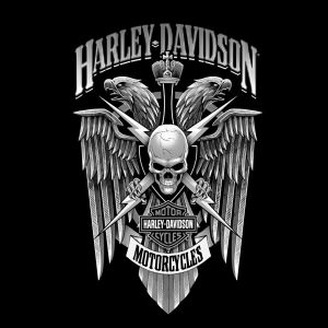 Design de Caveira Harley-Davidson